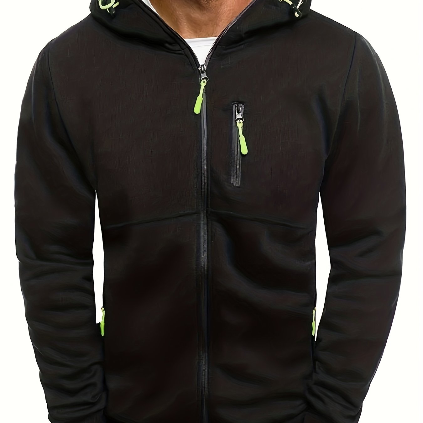 New Oversized Men'S Autumn And Winter Sports Fitness Jackets, Casual Hooded Cardigans.