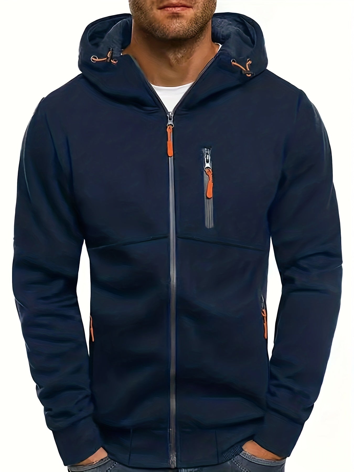 New Oversized Men'S Autumn And Winter Sports Fitness Jackets, Casual Hooded Cardigans.