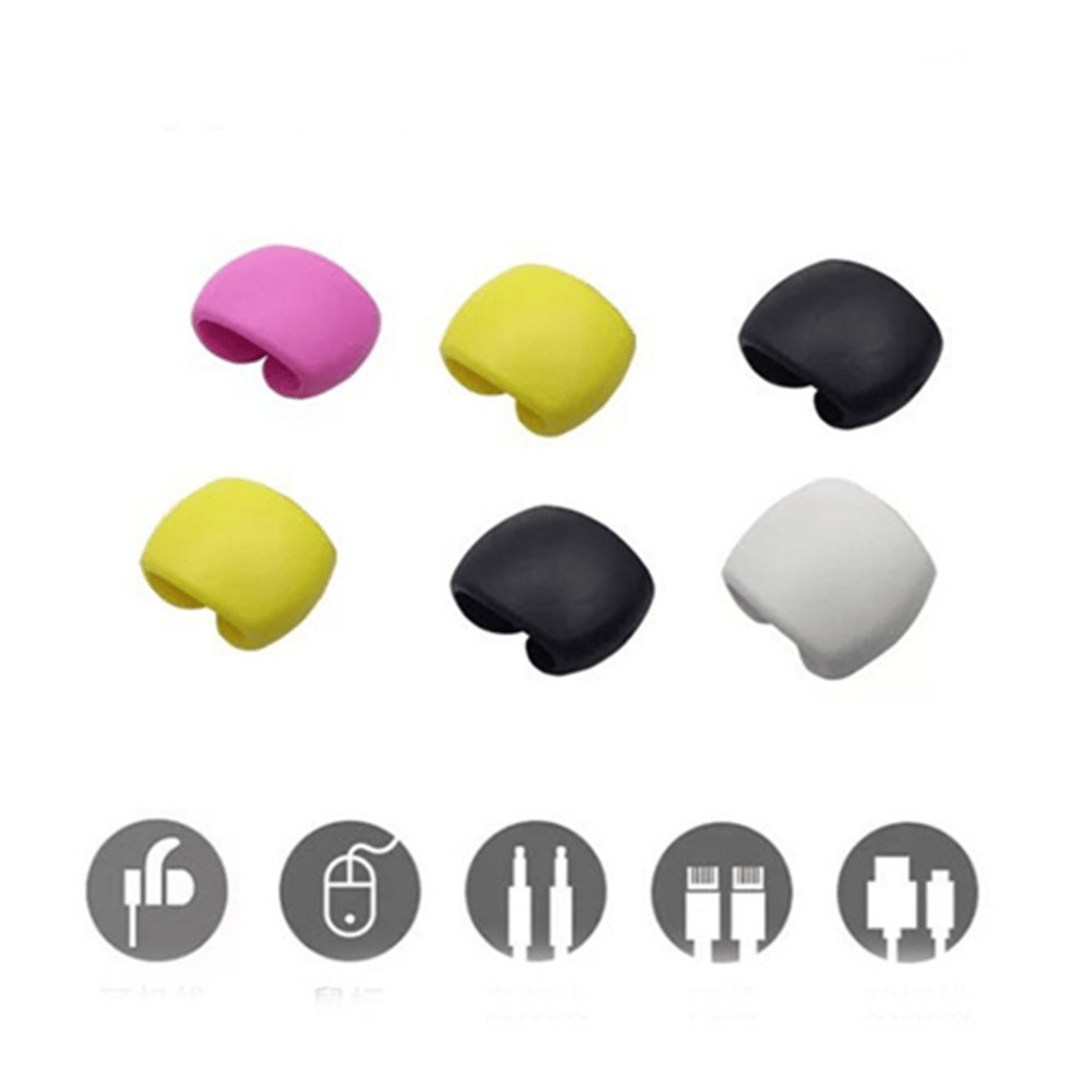 20/15/10/5pcs New Wire Storage And Sorting Travel Data Cable Hub Decoration Headset Charging Cable Winding Storage Buckle Multi-function Winding Device Life Helper