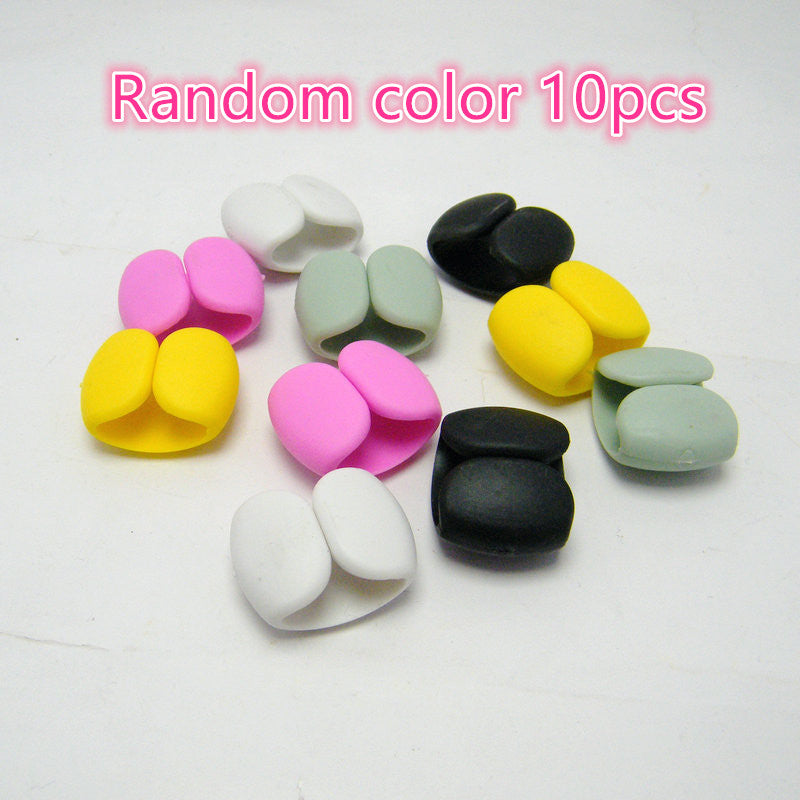 20/15/10/5pcs New Wire Storage And Sorting Travel Data Cable Hub Decoration Headset Charging Cable Winding Storage Buckle Multi-function Winding Device Life Helper