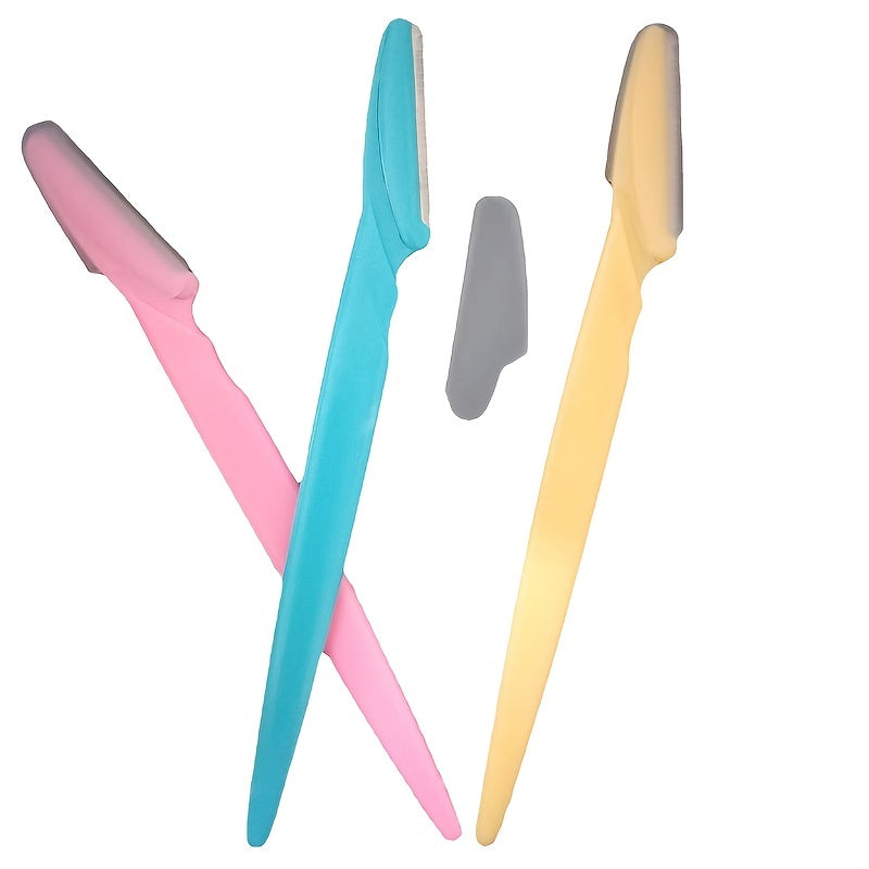 3-Piece Eyebrow Razors & Trimmers: Get Perfectly Shaped Eyebrows & Face Hair Removal in One Step!
