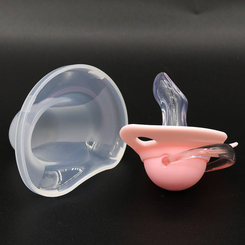 2 Options Matte Surface Baby Pacifier with Cover, Thumb & Cherry Round Shape Soother Pacifiers for Boy and Girl, Christmas Thanksgiving Day Gift