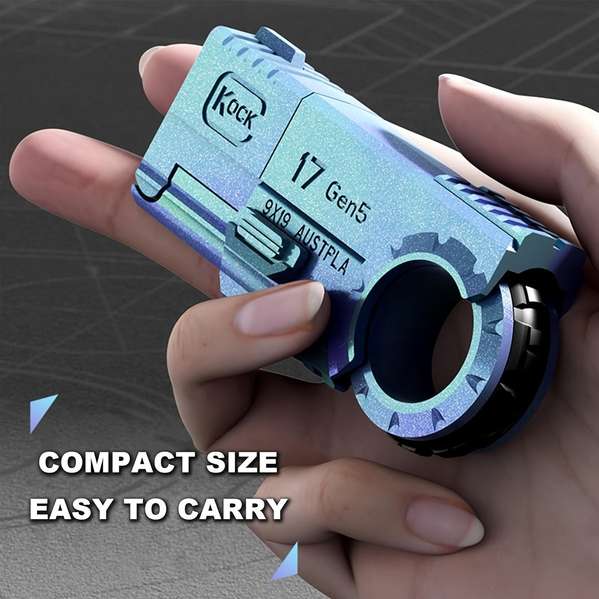 EDC Metal Fidget Toy with Launch Function, Silvery Spinner Slider Clicker for Relax, Focus, Anxiety, Sensory Play, Pocket Desk Gadget, Office Hand Spinner, Trending 2025 Fidget Tool
