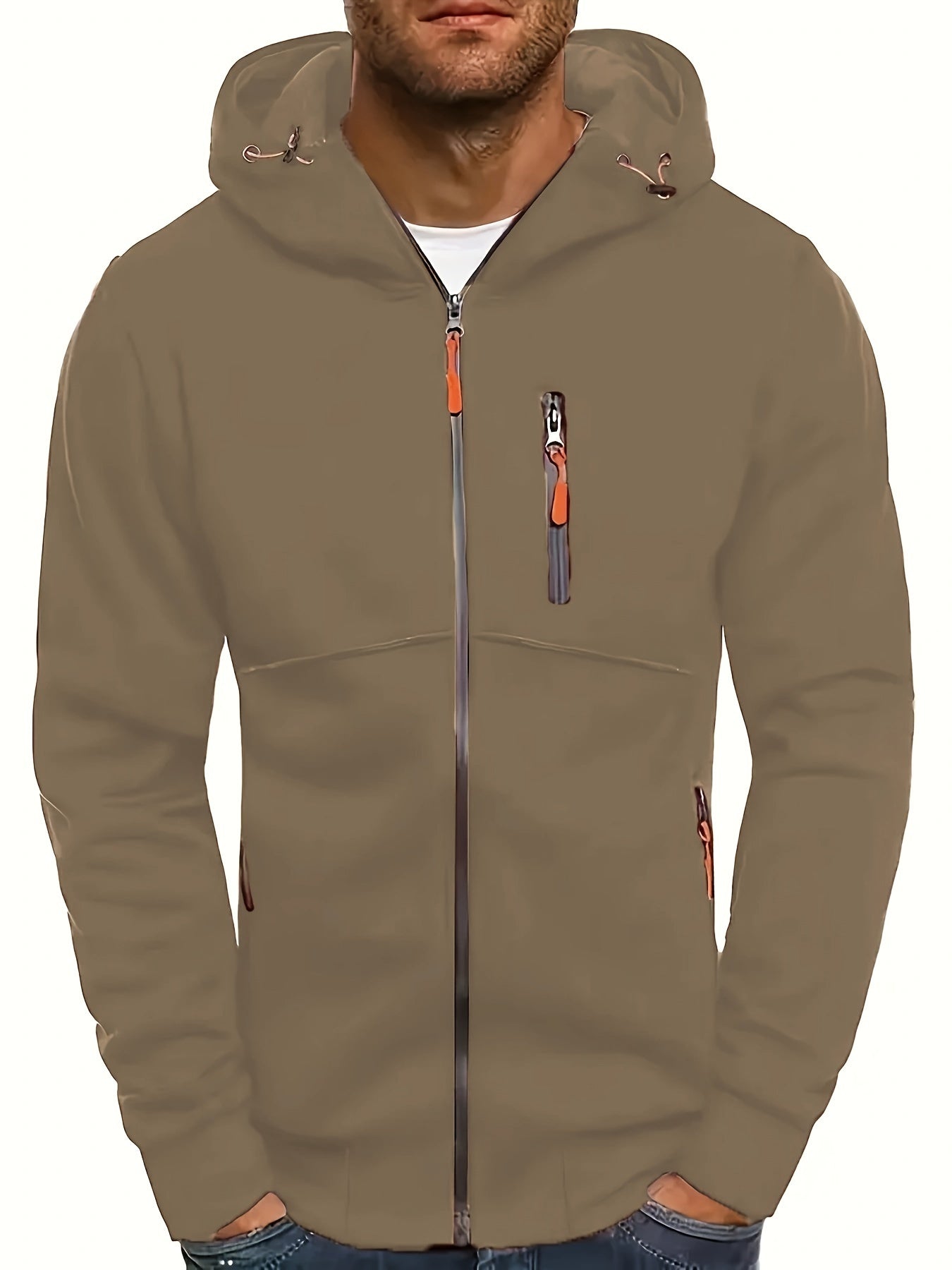 New Oversized Men'S Autumn And Winter Sports Fitness Jackets, Casual Hooded Cardigans.