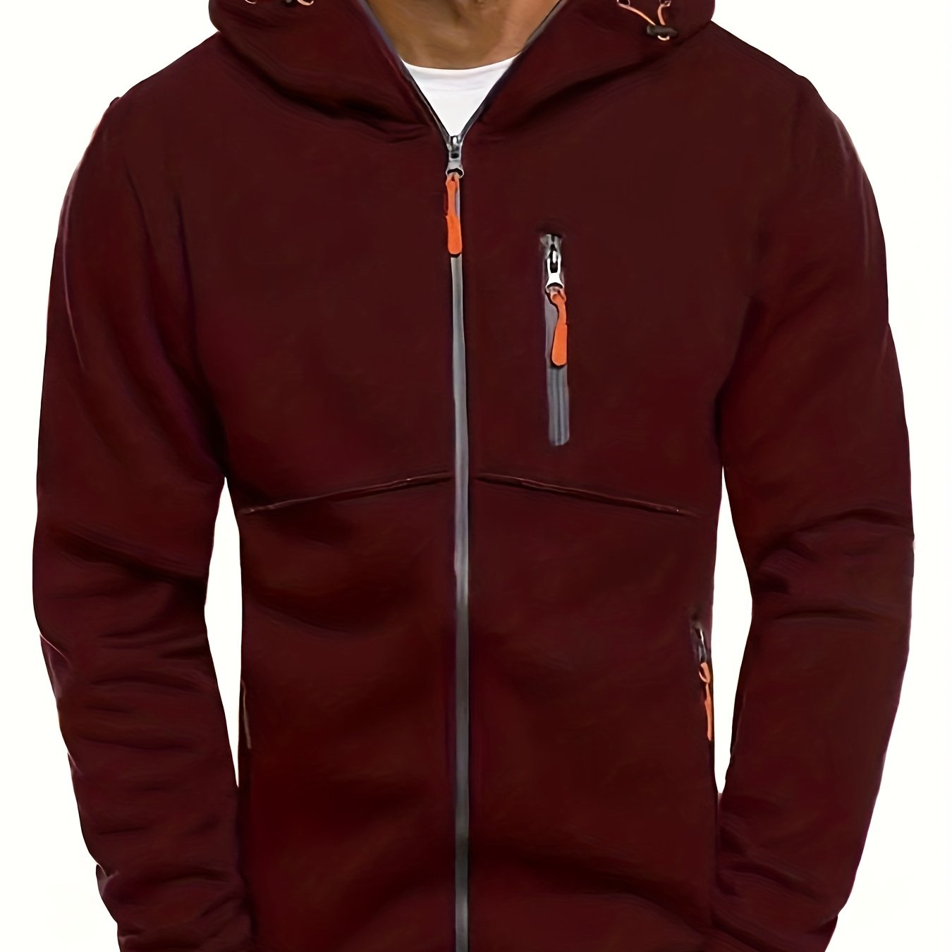 New Oversized Men'S Autumn And Winter Sports Fitness Jackets, Casual Hooded Cardigans.