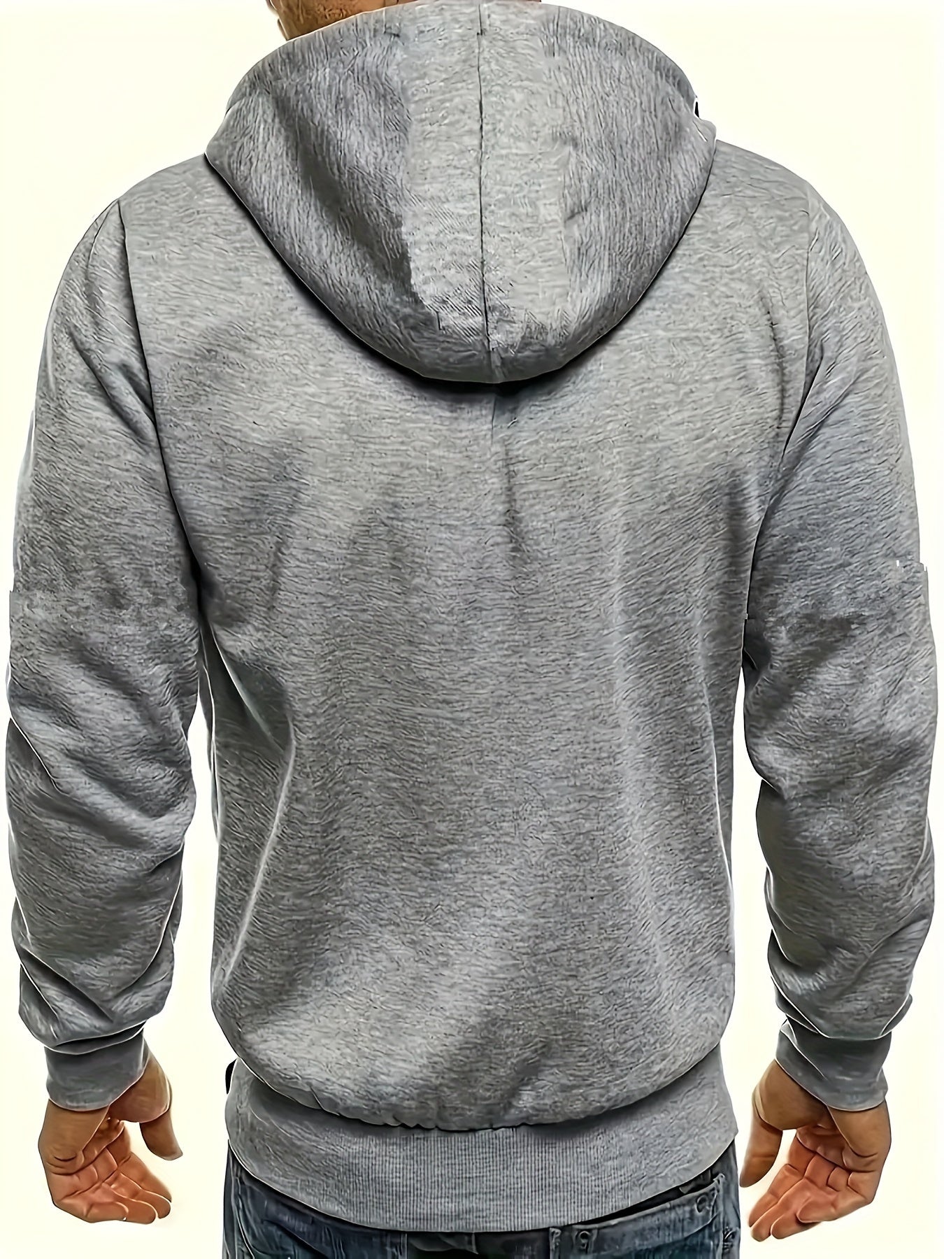 New Oversized Men'S Autumn And Winter Sports Fitness Jackets, Casual Hooded Cardigans.