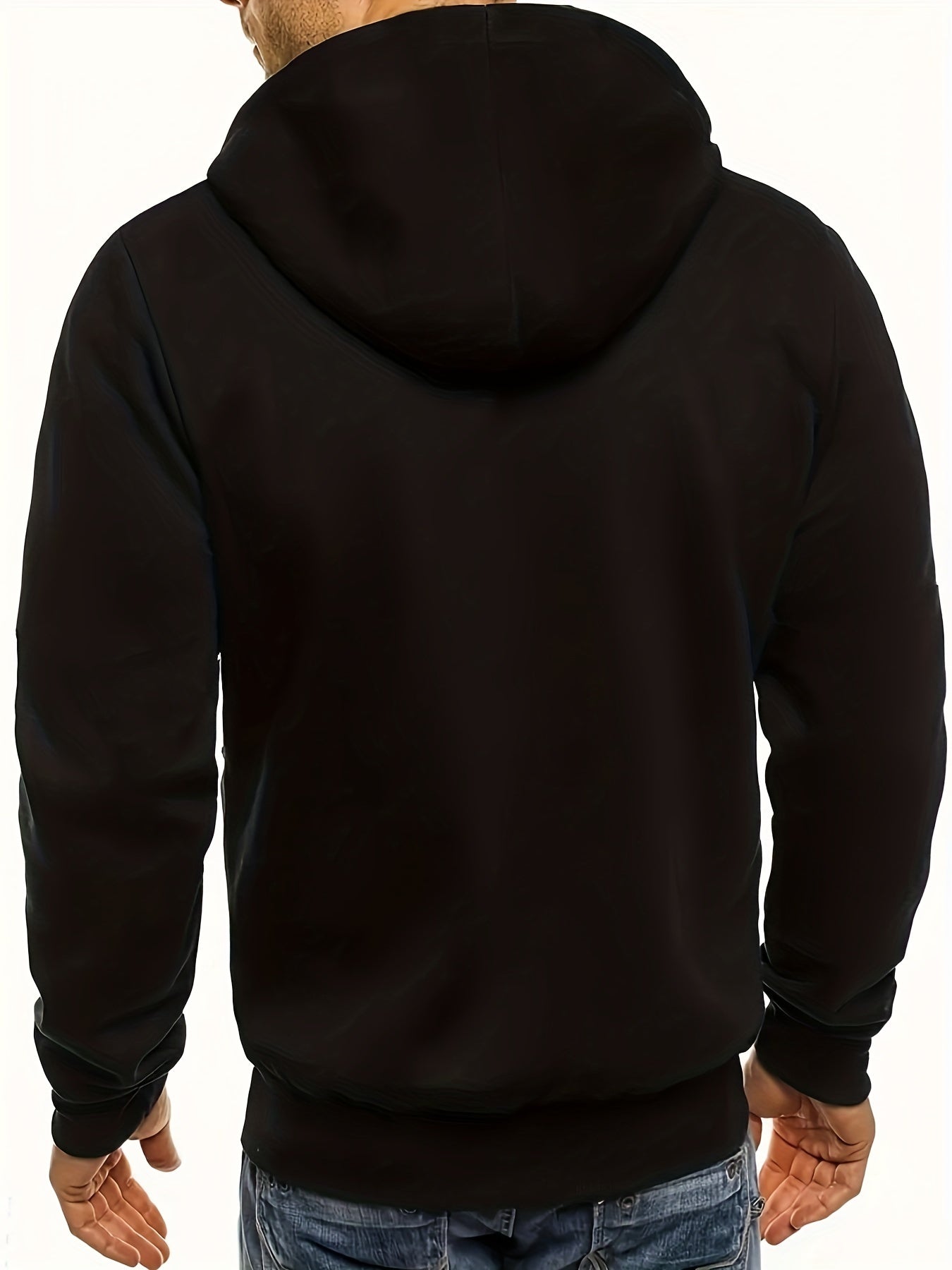 New Oversized Men'S Autumn And Winter Sports Fitness Jackets, Casual Hooded Cardigans.