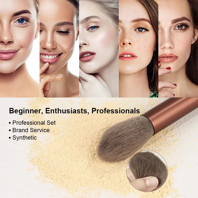 Makeup Brush Set Professional Eyeshadow Blush Synthetic Foundation Brush Powder Contour Cosmetic Make Up Brush Beauty Tool Tool
