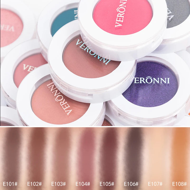 VERONNI 24 Color Eyeshadow Glitter Pigment Matte Eye Shadow Makeup Removable Good for DIY Your Own Make Up Palette