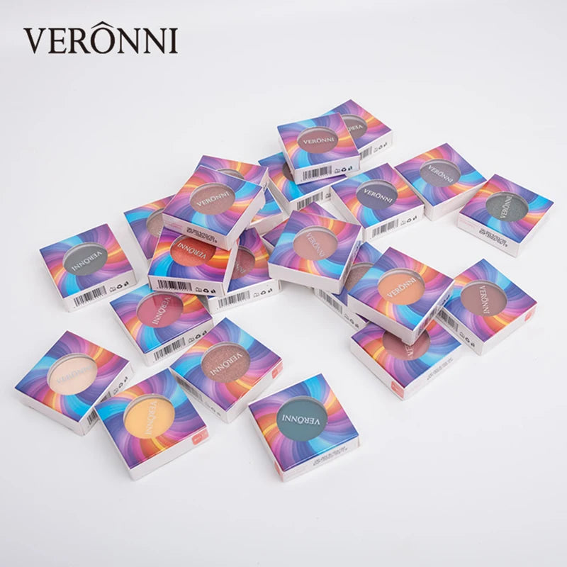 VERONNI 24 Color Eyeshadow Glitter Pigment Matte Eye Shadow Makeup Removable Good for DIY Your Own Make Up Palette