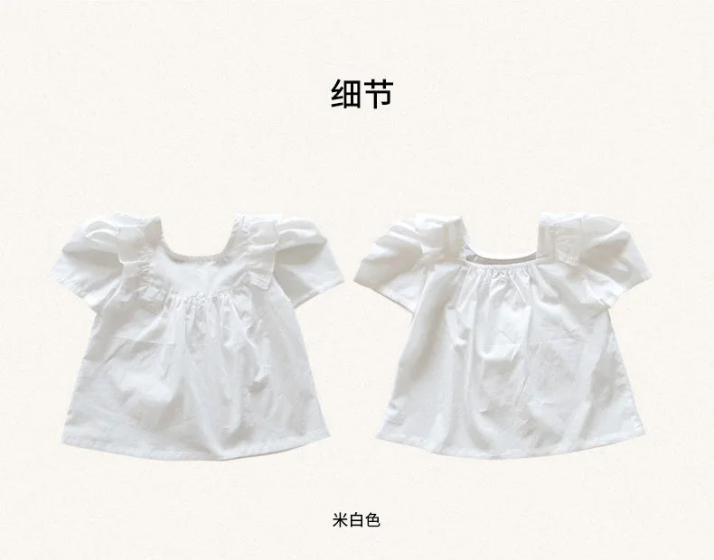 Kids Clothes Girls 2025 New Toddler Baby Girls Cotton Cute Flower Shirt and Lace Bow Shorts Outfit Set Kids Boutique Clothes