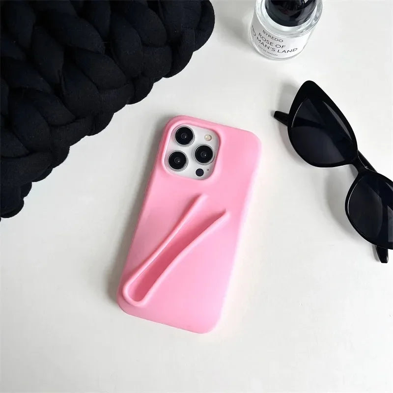 Lipstick Make-up Soft Silicone Phone Case for IPhone 16 14 15 Pro Max X Xs XR 11 13 12 Portable Lip Gloss Cover