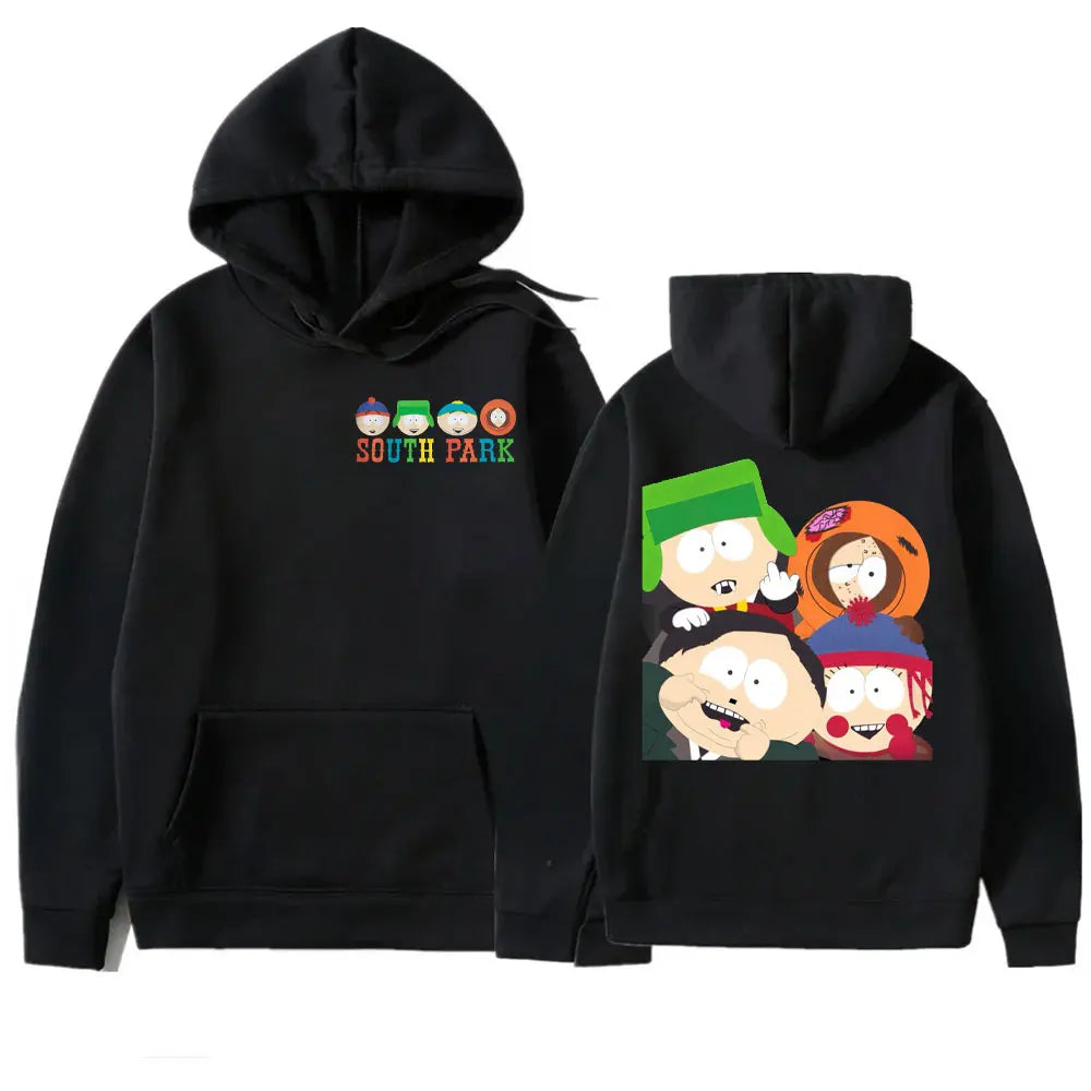 THE SOUTH FACE Hoodie Cute Anime Straight Uttta Cycling Stan Kyle Eric Cartman Kenny Printed Tops Streetwear S-South Park Hoody