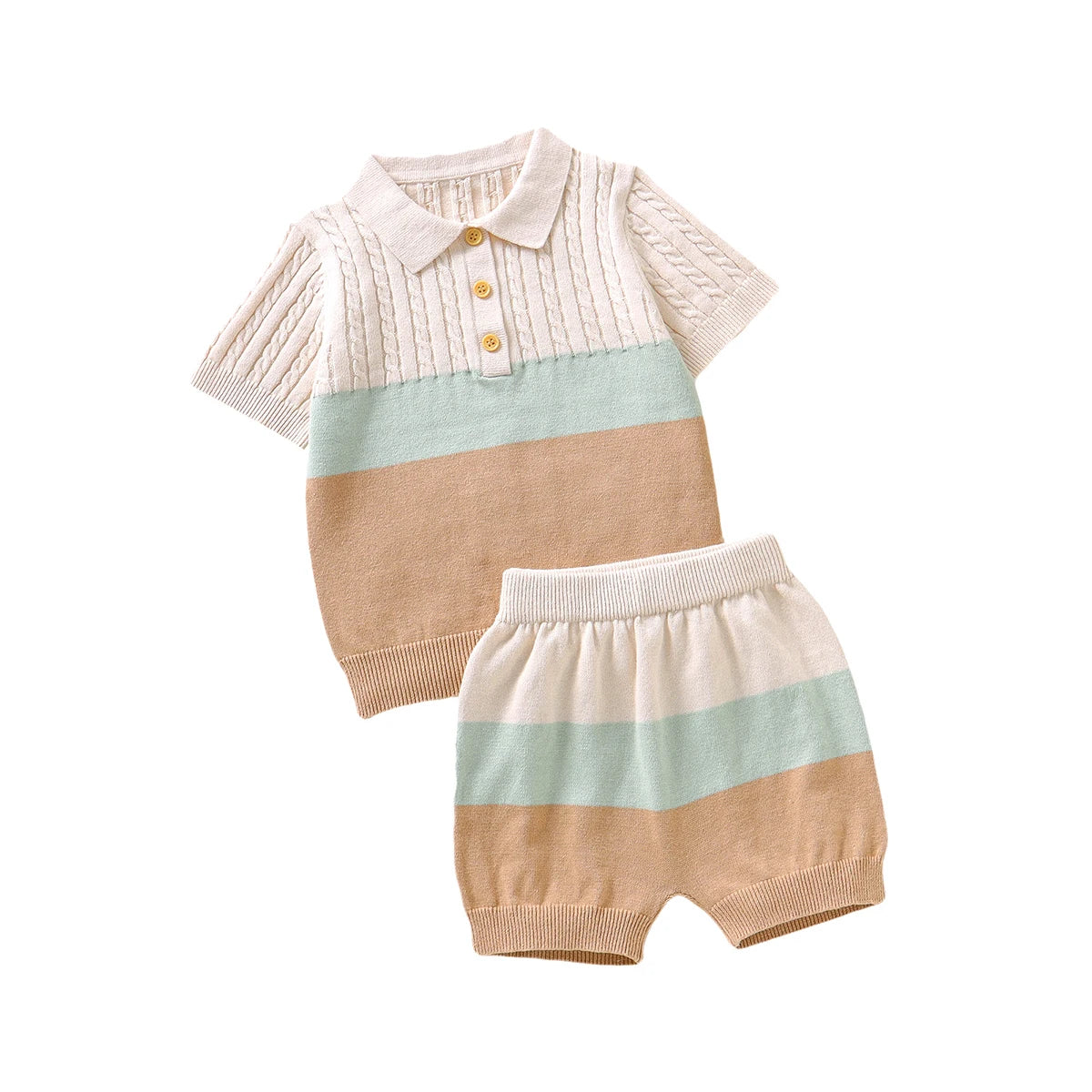 Baby Cotton Clothes Set for Newborn Infant Kids Boys Summer Cotton Short Sleeve T-Shirts+Shorts Sport Suits 0-18m Toddler Outfit