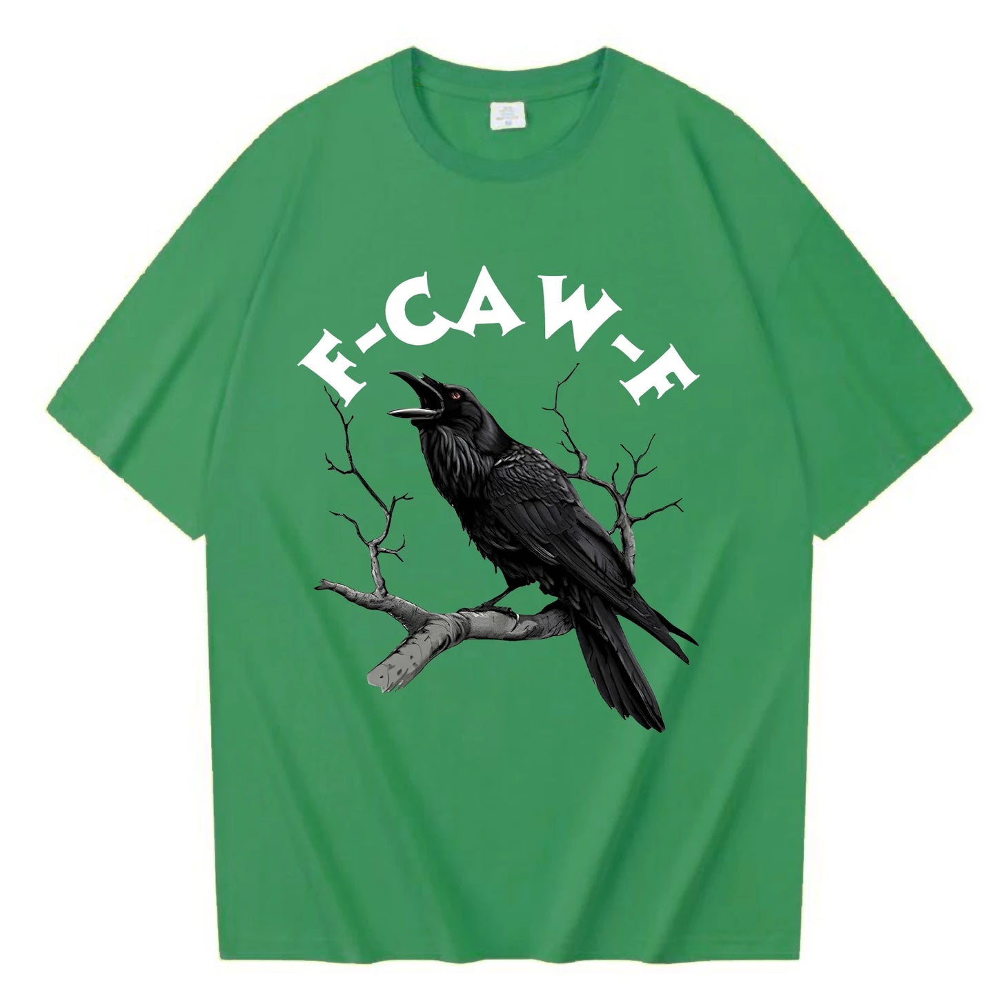 Funny F Caw F T-shirt Men Women Humor Unhinged Animal T Shirt Loose Vintage Graphic T Shirts
