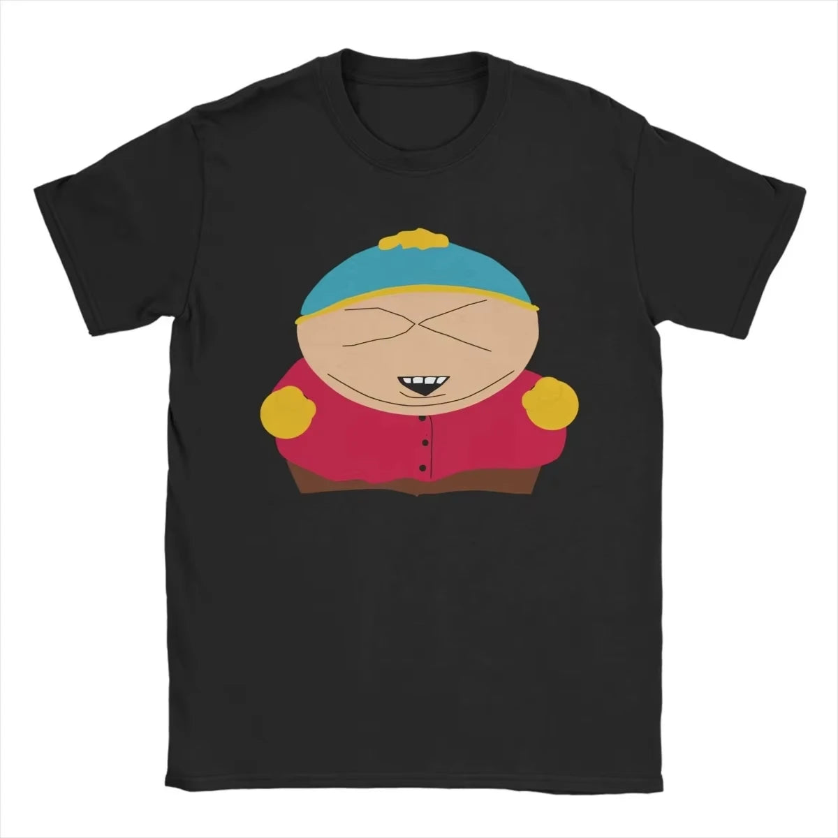 Men's Summer Cartoon South Park T-shirt Cotton Breathable Clothing Fun Short Sleeve Round Neck T-shirt Classic T-shirt