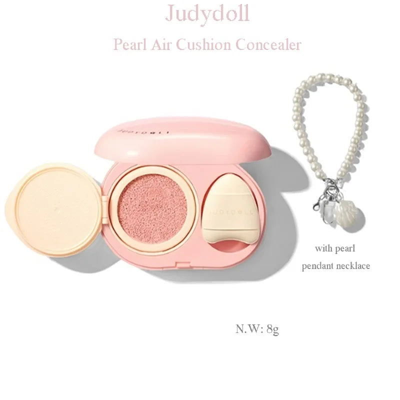 Judydoll Air Cushion Concealer 2-in-1 Portable Longlasting Coverage Multi-Use Hydrating Brightening For All Skin With Puff 8g