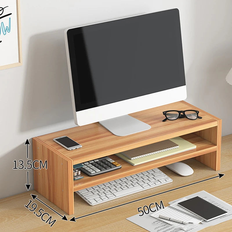 Computer Monitor Heightening Holder With USB Hub Office Desk Storage Drawer Pen Container PC Screen Stand Support For Printer