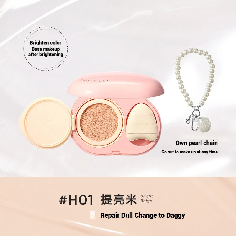 Judydoll Air Cushion Concealer 2-in-1 Portable Longlasting Coverage Multi-Use Hydrating Brightening For All Skin With Puff 8g