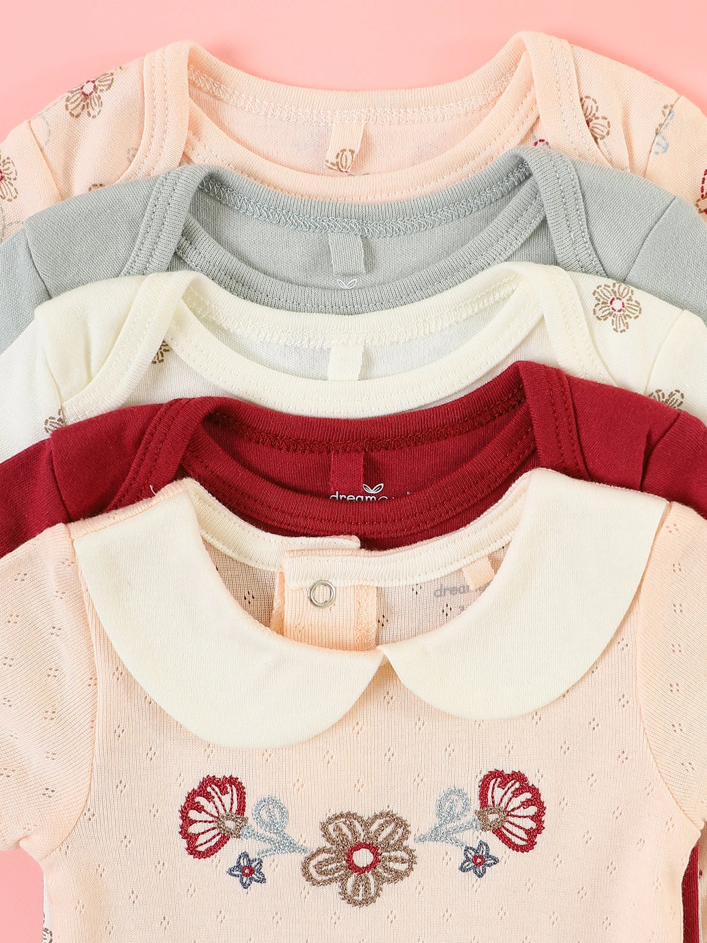 Baby girl clothes 5PCS Baby girl onesie newborn baby clothes summer Short-sleeved jumpsuitSuitable for 0-9 months