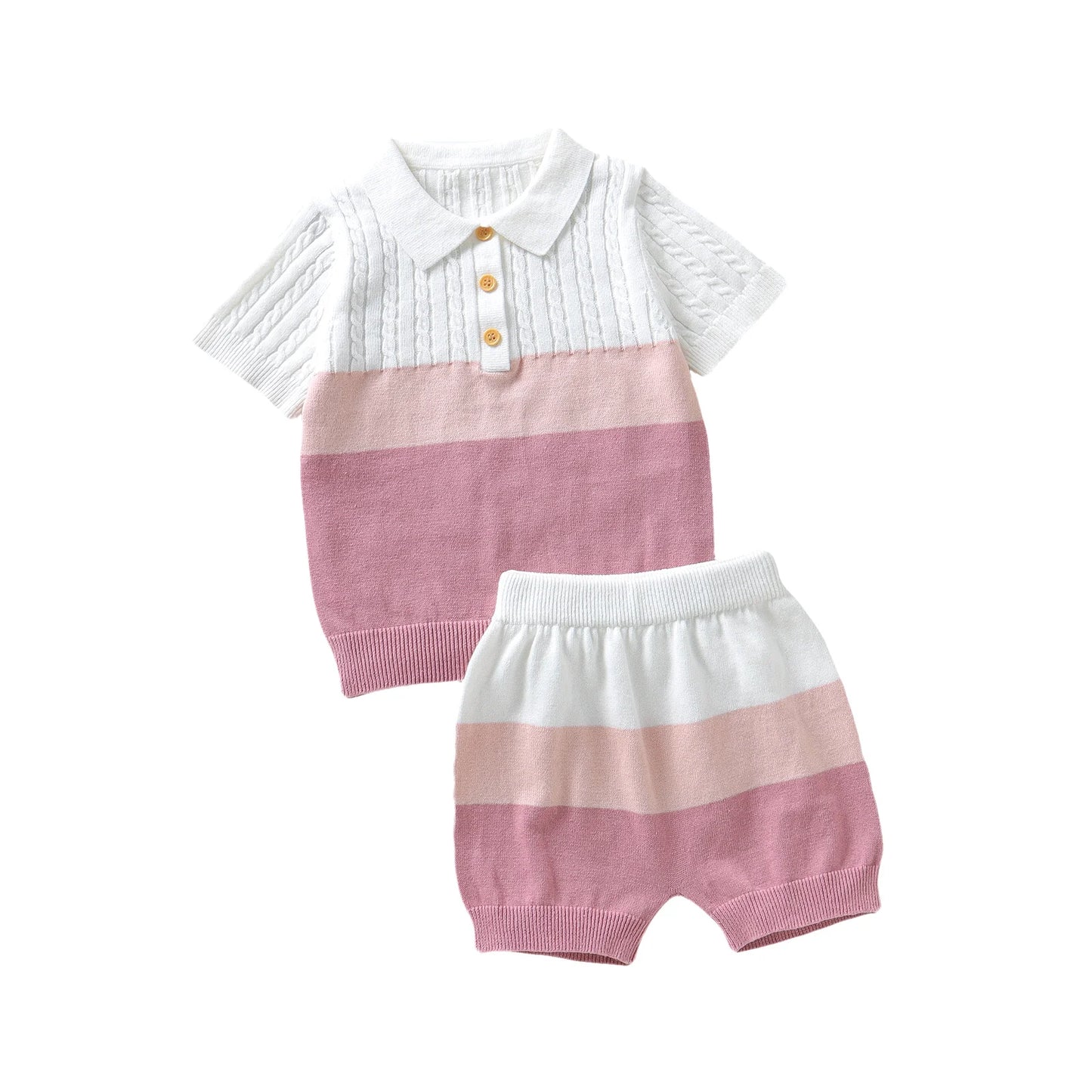 Baby Cotton Clothes Set for Newborn Infant Kids Boys Summer Cotton Short Sleeve T-Shirts+Shorts Sport Suits 0-18m Toddler Outfit