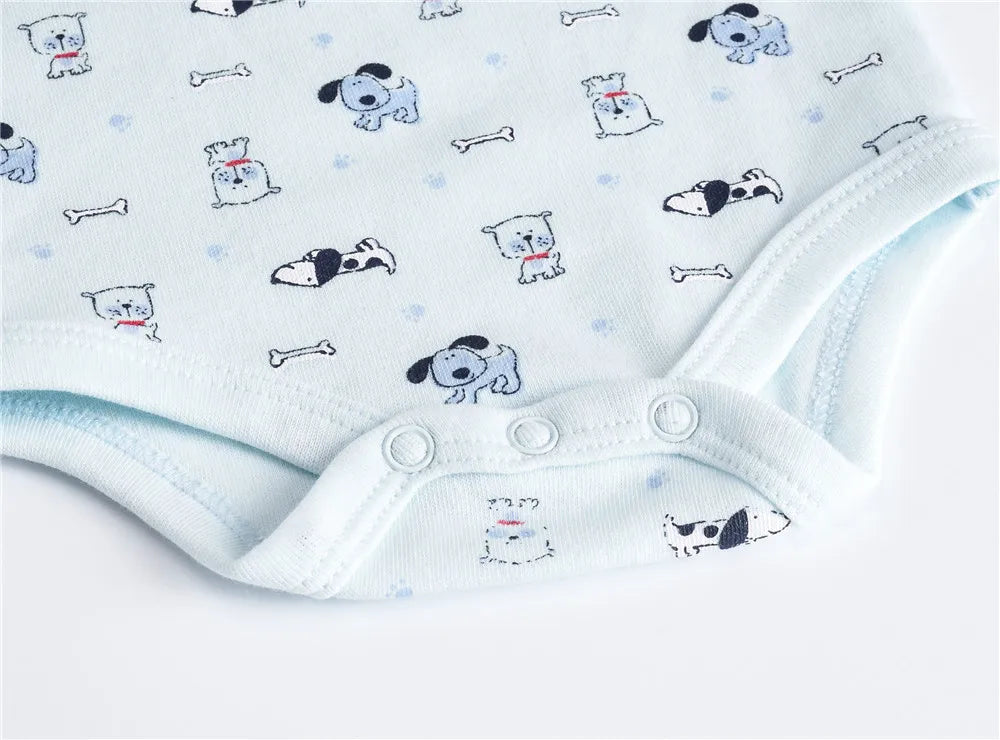 New Born Baby Boy Clothes Set 3 Pcs 0-3M Spring Cotton Boys Bodysuit Long Sleeve O-Neck Infant Clothing Jumpsuit