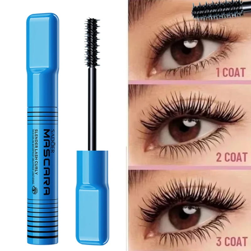 5D Waterproof Mascara Lengthening Eyelashes Women's Make-up Waterproof Mascara Black Silk Fibre Mascara Korean Cosmetics New