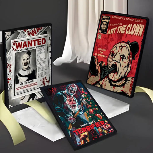 Horror Movie Terrifier Poster Art painting poster with prints Home bedroom living room decoration gift