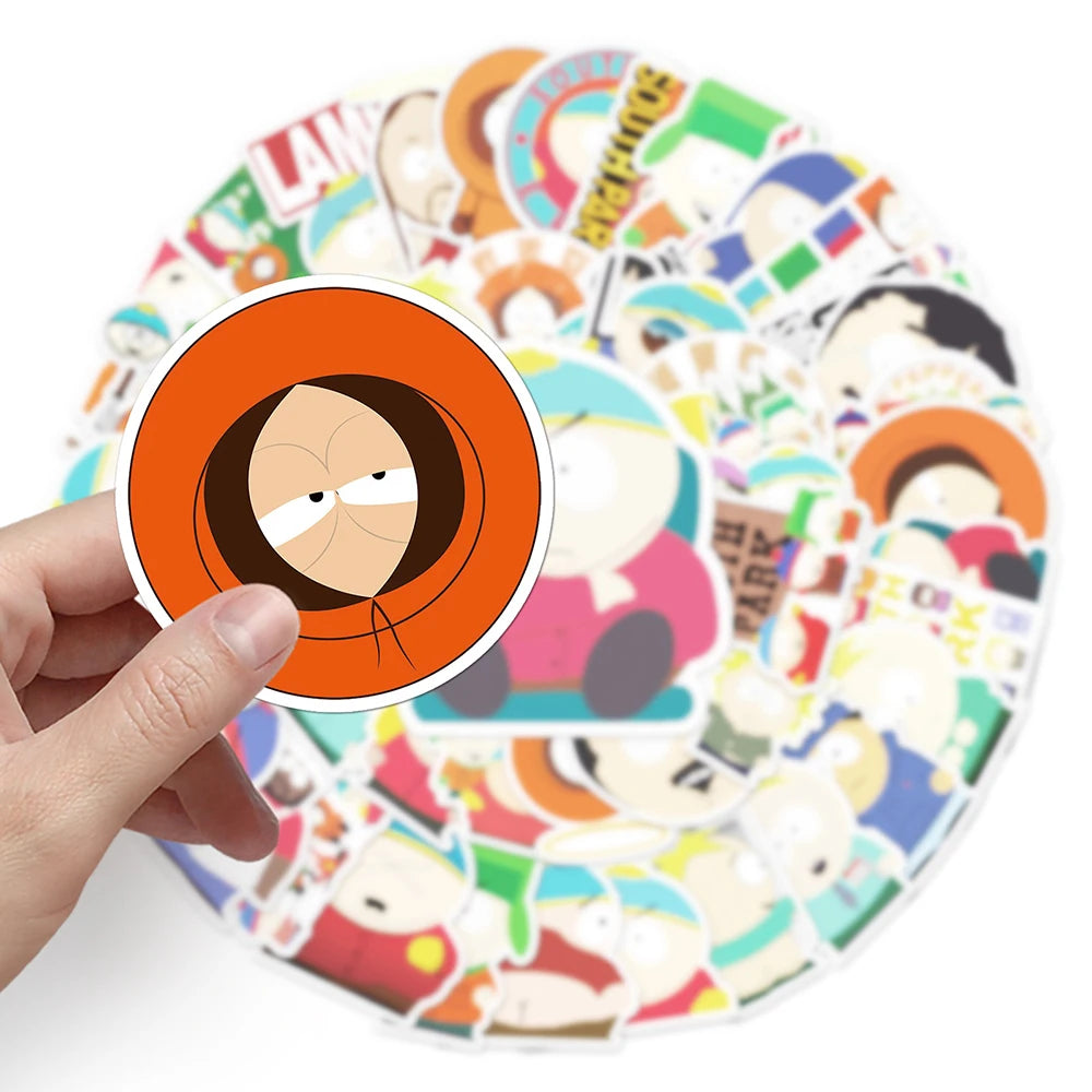 50pcs Parks In The South Stickers for Kids Cartoon Decals Toys DIY Laptop Skateboard Car Waterproof Cute Sticker Gifts