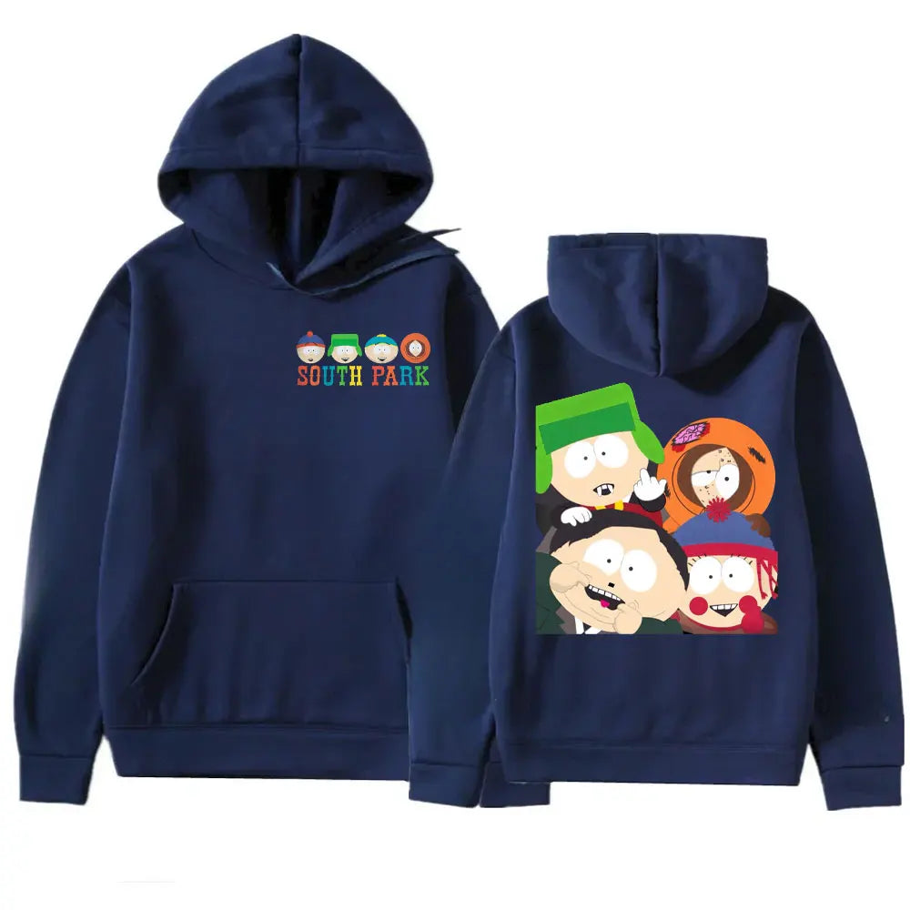 THE SOUTH FACE Hoodie Cute Anime Straight Uttta Cycling Stan Kyle Eric Cartman Kenny Printed Tops Streetwear S-South Park Hoody