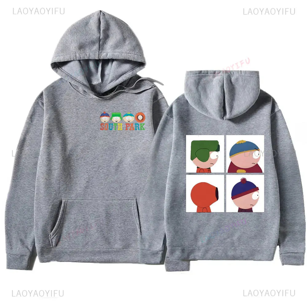 THE SOUTH FACE Hoodie Cute Anime Straight Uttta Cycling Stan Kyle Eric Cartman Kenny Printed Tops Streetwear S-South Park Hoody