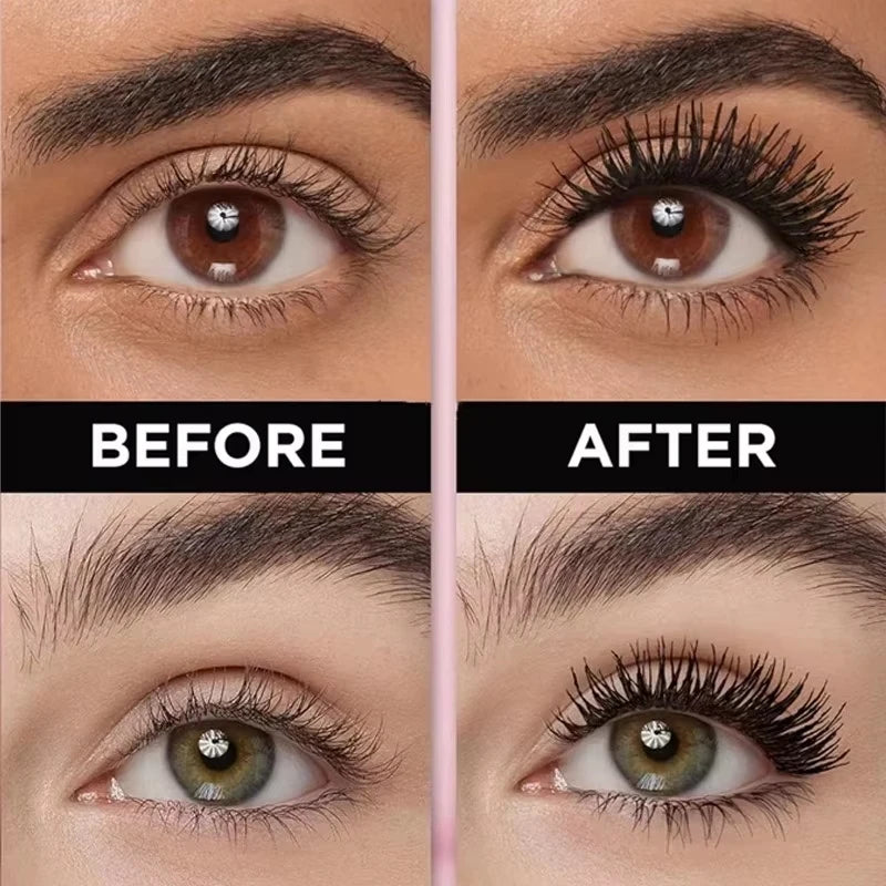 5D Waterproof Mascara Lengthening Eyelashes Women's Make-up Waterproof Mascara Black Silk Fibre Mascara Korean Cosmetics New