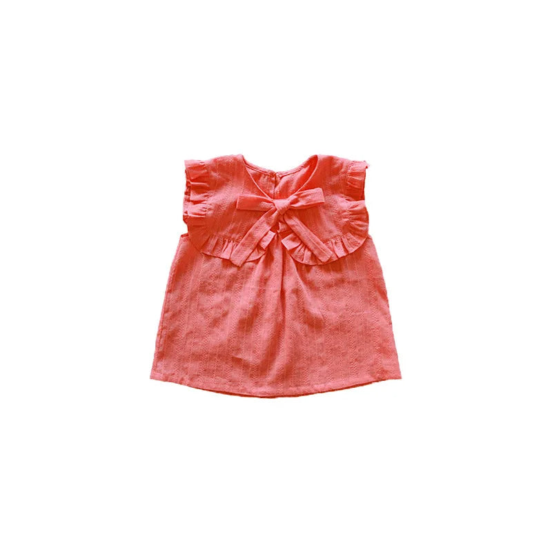Kids Clothes Girls 2025 New Toddler Baby Girls Cotton Cute Flower Shirt and Lace Bow Shorts Outfit Set Kids Boutique Clothes