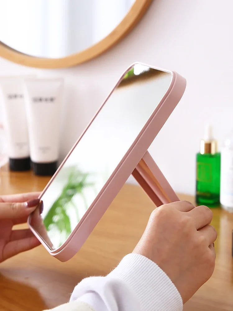 Desktop folding portable make-up mirror student dormitory desktop small mirror children's dressing mirror