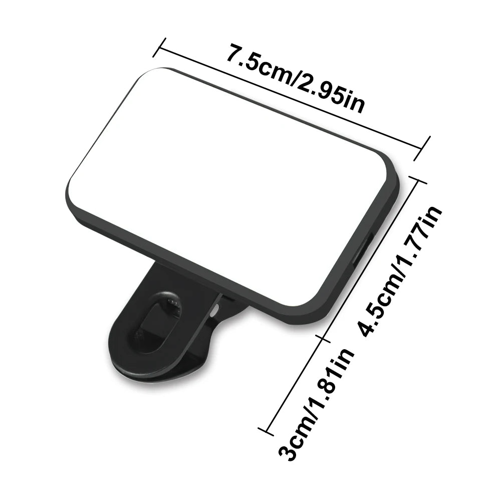 Portable Mini Selfie Fill Light Rechargeable 2 Modes Adjustable Brightness Clip On For Mobile Phone Make Up Computer Fill Light