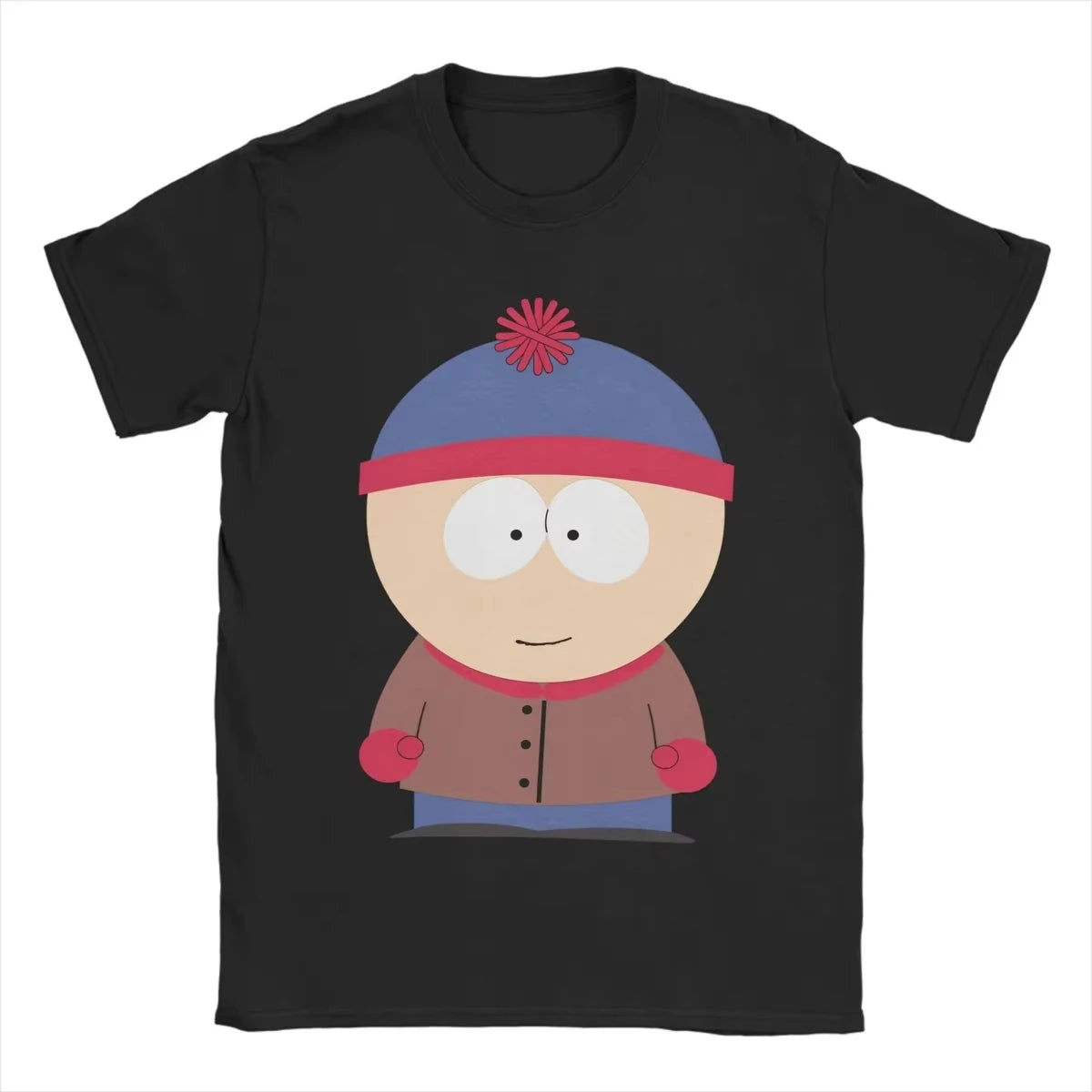 Men's Summer Cartoon South Park T-shirt Cotton Breathable Clothing Fun Short Sleeve Round Neck T-shirt Classic T-shirt