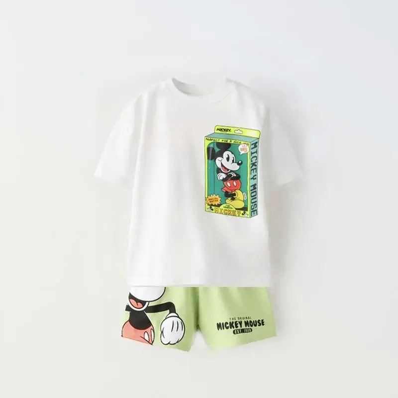 Baby Clothes Sets Kids Cotton Summer Newborn Boy Girl Infant Clothing Yellow Duck Tops + Pants Children Sports Sets For Kids