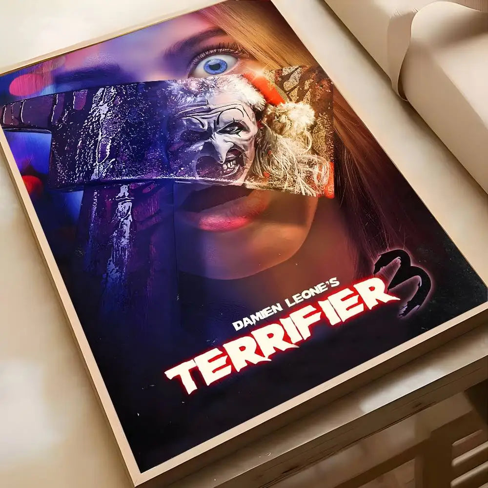 Horror Movie Terrifier Poster Art painting poster with prints Home bedroom living room decoration gift