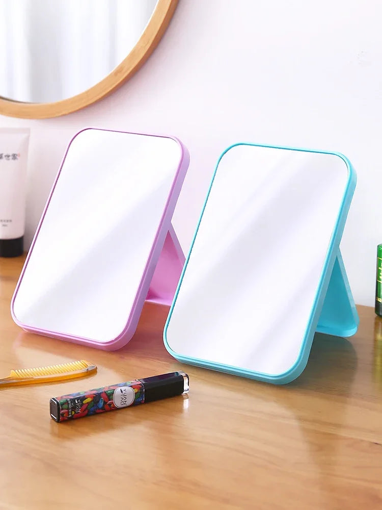 Desktop folding portable make-up mirror student dormitory desktop small mirror children's dressing mirror