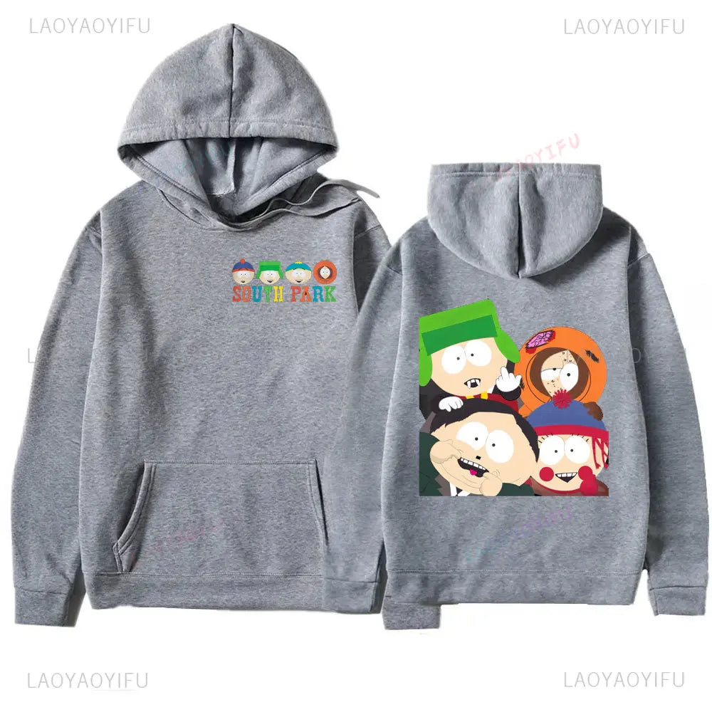 THE SOUTH FACE Hoodie Cute Anime Straight Uttta Cycling Stan Kyle Eric Cartman Kenny Printed Tops Streetwear S-South Park Hoody
