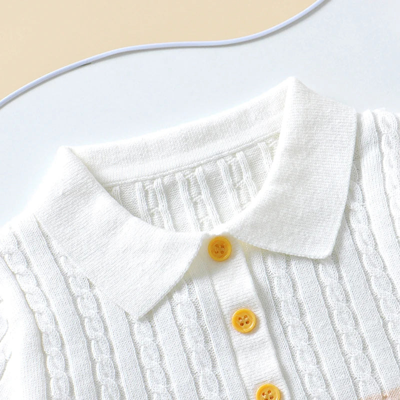 Baby Cotton Clothes Set for Newborn Infant Kids Boys Summer Cotton Short Sleeve T-Shirts+Shorts Sport Suits 0-18m Toddler Outfit