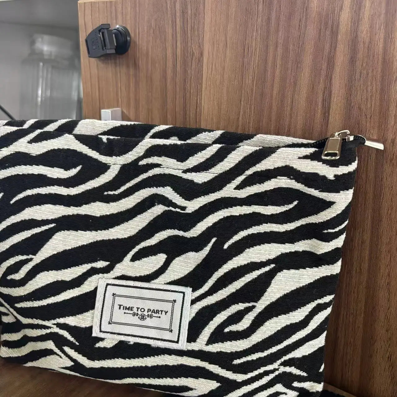 Large Women Leopard Cosmetic Bag Canvas Waterproof Zipper Make Up Bag Travel Washing Makeup Organizer Beauty Case