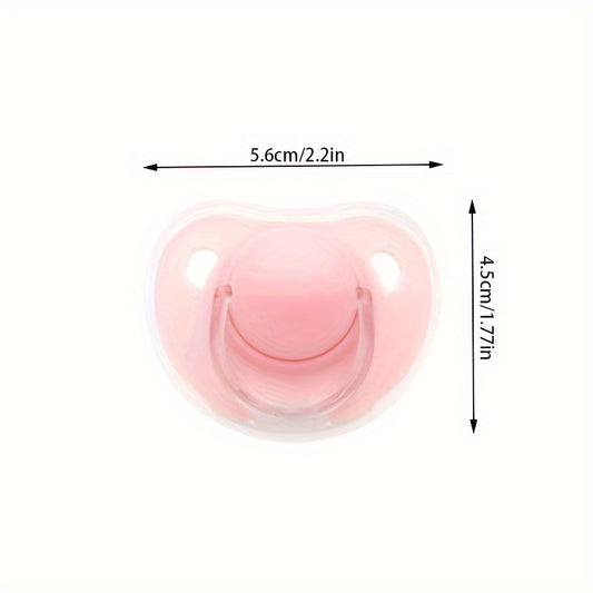 2 Options Matte Surface Baby Pacifier with Cover, Thumb & Cherry Round Shape Soother Pacifiers for Boy and Girl, Christmas Thanksgiving Day Gift