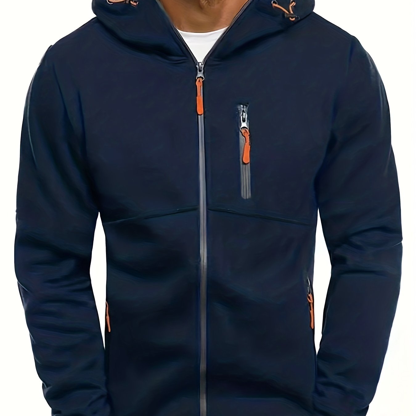 New Oversized Men'S Autumn And Winter Sports Fitness Jackets, Casual Hooded Cardigans.