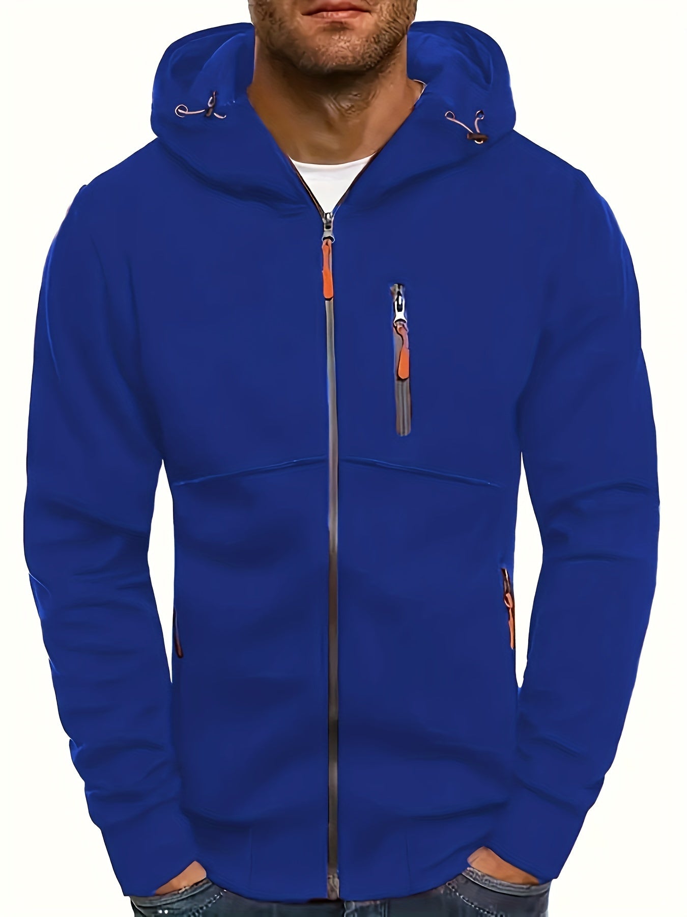 New Oversized Men'S Autumn And Winter Sports Fitness Jackets, Casual Hooded Cardigans.