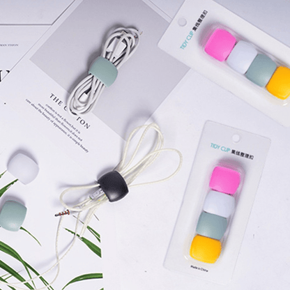 20/15/10/5pcs New Wire Storage And Sorting Travel Data Cable Hub Decoration Headset Charging Cable Winding Storage Buckle Multi-function Winding Device Life Helper