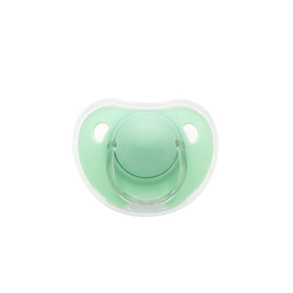 2 Options Matte Surface Baby Pacifier with Cover, Thumb & Cherry Round Shape Soother Pacifiers for Boy and Girl, Christmas Thanksgiving Day Gift