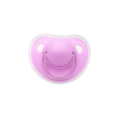 2 Options Matte Surface Baby Pacifier with Cover, Thumb & Cherry Round Shape Soother Pacifiers for Boy and Girl, Christmas Thanksgiving Day Gift