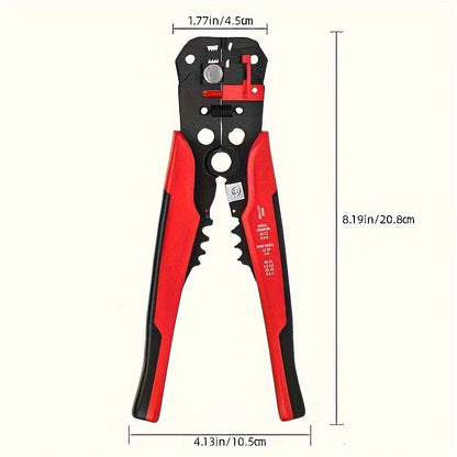1pc Ultimate Automatic Wire Stripper - Precision Multifunction Tool for Safe & Effortless Electrical Wire Stripping, Cutting & Crimping - Perfect for DIYers & Electricians