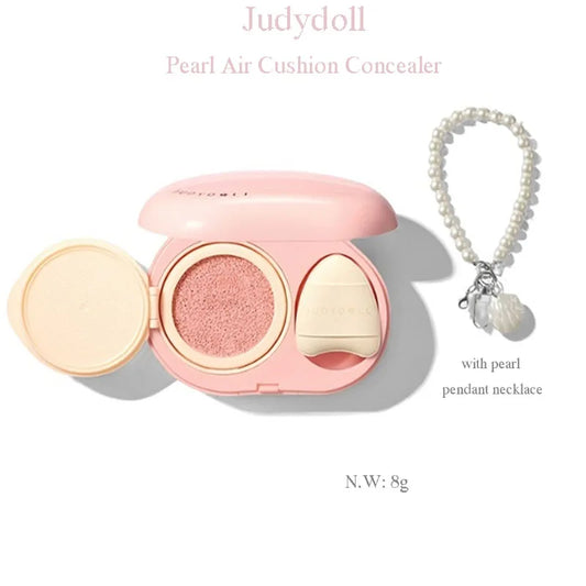 Judydoll Air Cushion Concealer 2-in-1 Portable Longlasting Coverage Multi-Use Hydrating Brightening For All Skin With Puff 8g